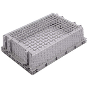 Евролоток 600x400x152 с перфорацией в виде плетеной корзины Евролоток 600x400x152 с перфорацией в виде плетеной корзины